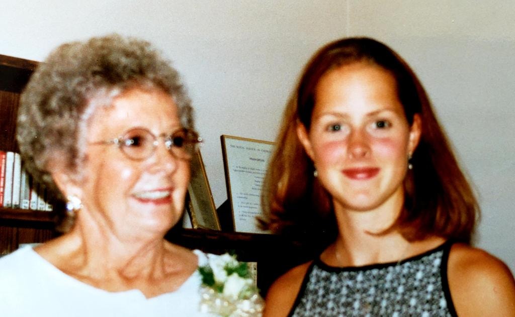 Susanne with her grandmother